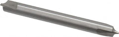 Hertel - 0.094" Radius, 1/4" Mill Diam, 2 Flute Solid Carbide Corner Rounding End Mill - Double End, Uncoated, 2-1/2" OAL, 1/4" Shank Diam - A1 Tooling