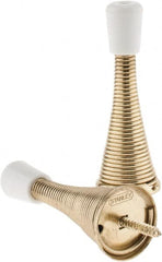 Stanley - 2-13/16" Projection Spring Door Stop - Wall Mount, Bright Brass Finish - A1 Tooling