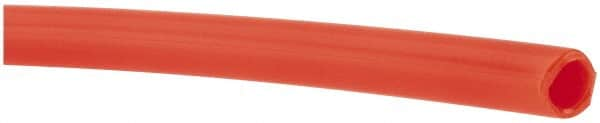 Made in USA - 11/64" ID x 1/4" OD, 0.04" Wall Thickness, Cut to Length (100' Standard Length) LLDPE Tube - Orange, 205 Max psi, 44 Shore D Hardness - A1 Tooling