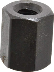 Gibraltar - 1/4-20 UNC, 5/8" OAL Steel Standard Coupling Nut - Black Oxide Coated, 1/2" Width Across Flats - A1 Tooling