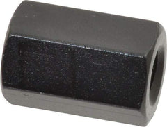 Gibraltar - 5/16-18 UNC, 7/8" OAL Steel Standard Coupling Nut - Black Oxide Coated, 9/16" Width Across Flats - A1 Tooling