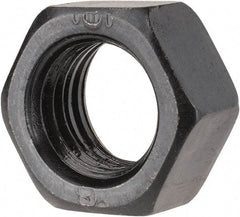 Gibraltar - 7/8-9 UNC Steel Right Hand Heavy Hex Nut - 1-5/16" Across Flats, 3/4" High, Black Oxide Finish - A1 Tooling