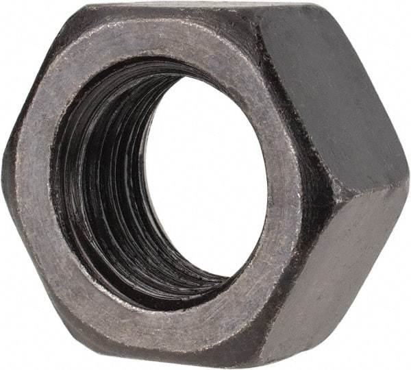 Gibraltar - 1-8 UNC Steel Right Hand Heavy Hex Nut - 1-1/2" Across Flats, 55/64" High, Black Oxide Finish - A1 Tooling