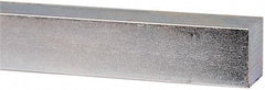 Made in USA - 12" Long x 1" High x 1" Wide, Zinc-Plated Undersized Key Stock - C1018 Steel - A1 Tooling