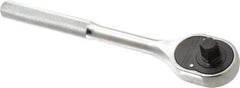 Proto - 1/2" Drive Pear Head Ratchet - Full Polish Chrome Finish, 10" OAL, 24 Gear Teeth - A1 Tooling