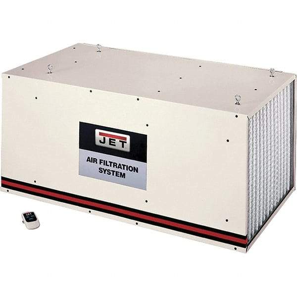 Jet - 1µm, 115 Volt Ceiling Mount Air Filtration Machine - 44" Long x 20" Deep x 24" High, 1,700 CFM Air Flow - A1 Tooling