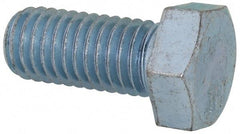 Value Collection - 1/2-13 UNC, 1-1/8" Length Under Head Hex Head Cap Screw - Fully Threaded, Grade 2 Steel, Zinc-Plated Finish, 3/4" Hex - A1 Tooling