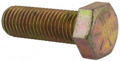 Value Collection - 1/2-13 UNC, 3-3/4" Length Under Head Hex Head Cap Screw - Fully Threaded, Grade 2 Steel, Zinc-Plated Finish, 3/4" Hex - A1 Tooling