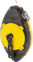 Stanley - 100' Long Chalk Reel - Yellow & Black, Includes Chalk Reel - A1 Tooling