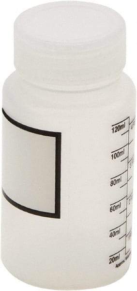 Dynalon Labware - 125 mL Wide-Mouth Bottle - Polypropylene, Translucent, 3.9" High x 2" Diam, 38mm Cap - A1 Tooling