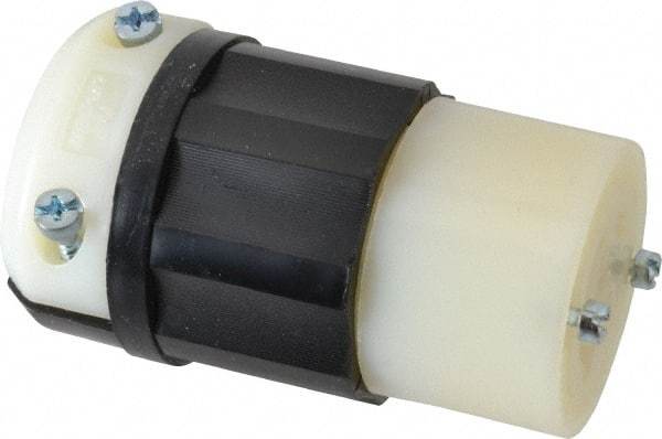 Leviton - 120/208 VAC, 20 Amp, L21-20R Configuration, Industrial Grade, Self Grounding Connector - 3 Phase, 4 Poles, 0.595 to 0.895 Inch Cord Diameter - A1 Tooling