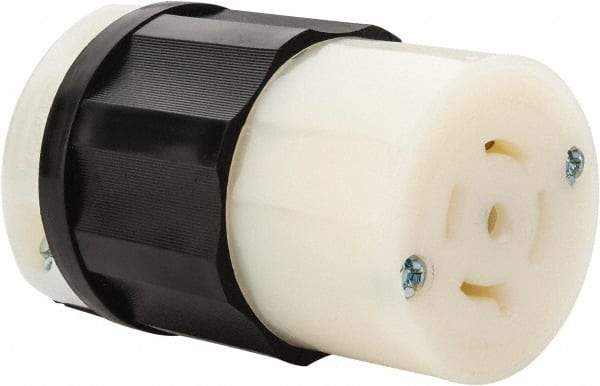 Leviton - 277/480 VAC, 20 Amp, L22-20R Configuration, Industrial Grade, Self Grounding Connector - 3 Phase, 4 Poles, 0.595 to 0.895 Inch Cord Diameter - A1 Tooling