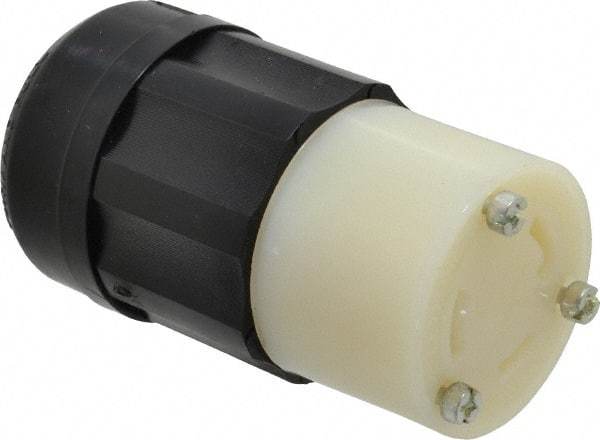 Leviton - 125 VAC, 30 Amp, L5-30R Configuration, Industrial Grade, Self Grounding Connector - 1 Phase, 2 Poles, 0.385 to 0.86 Inch Cord Diameter - A1 Tooling