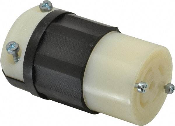 Leviton - 120/208 VAC, 30 Amp, L21-30R Configuration, Industrial Grade, Self Grounding Connector - 3 Phase, 4 Poles, 0.595 to 1.15 Inch Cord Diameter - A1 Tooling