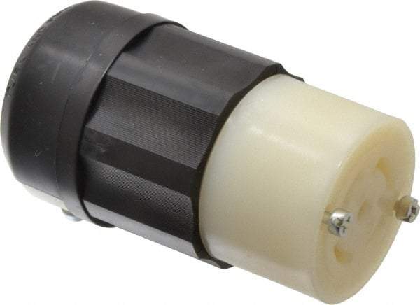 Leviton - 277/480 VAC, 30 Amp, L22-30R Configuration, Industrial Grade, Self Grounding Connector - 3 Phase, 4 Poles, 0.595 to 1.15 Inch Cord Diameter - A1 Tooling