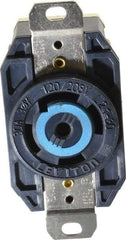 Leviton - 120/208 VAC, 30 Amp, L21-30R NEMA, Self Grounding Receptacle - 4 Poles, 5 Wire, Female End, Black - A1 Tooling