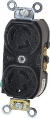 Leviton - 125 VAC, 15 Amp, L5-15R NEMA, Self Grounding Receptacle - 2 Poles, 3 Wire, Female End, Black - A1 Tooling