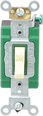 Leviton - 1 Pole, 120 to 277 VAC, 30 Amp, Industrial Grade, Toggle, Wall and Dimmer Light Switch - 1.31 Inch Wide x 4.06 Inch High - A1 Tooling