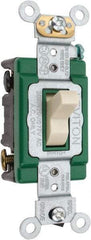 Leviton - 3 Pole, 120 to 277 VAC, 30 Amp, Industrial Grade, Toggle, Wall and Dimmer Light Switch - 1.31 Inch Wide x 4.06 Inch High - A1 Tooling