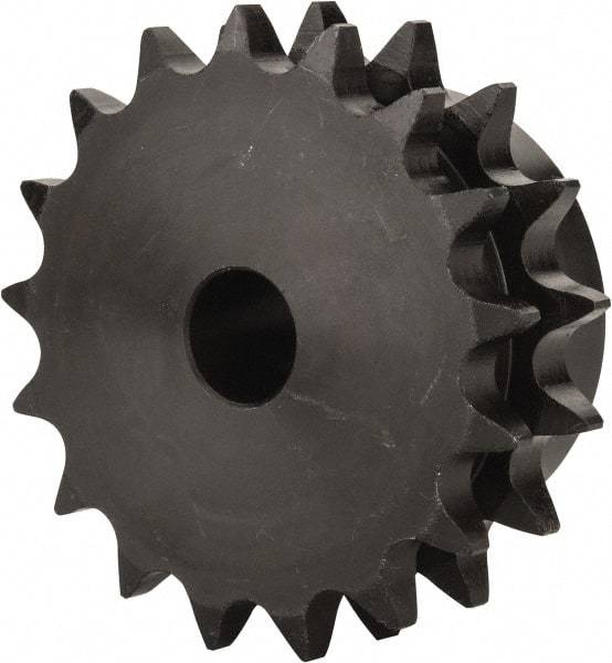 Browning - 17 Teeth, 5/8" Chain Pitch, Chain Size 50-2, Double Plain Bore Sprocket - 3/4" Bore Diam, 3.401" Pitch Diam, 3.72" Outside Diam - A1 Tooling