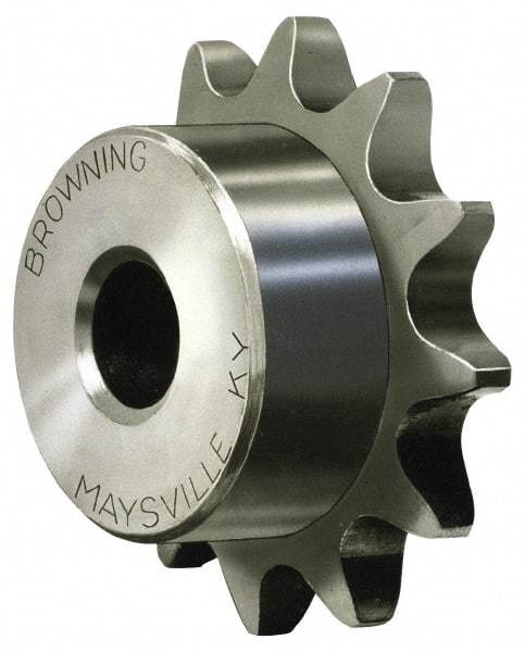 Browning - 19 Teeth, 3/4" Chain Pitch, Chain Size 60, Finished Bore Sprocket - 1-1/2" Bore Diam, 4.557" Pitch Diam, 4.95" Outside Diam - A1 Tooling