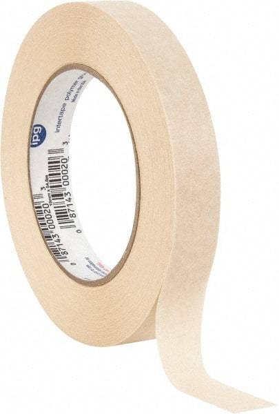 Intertape - 3/4" Wide x 60 Yd Long Tan Paper Masking Tape - Series PG505, 5.8 mil Thick, 20 In/Lb Tensile Strength - A1 Tooling