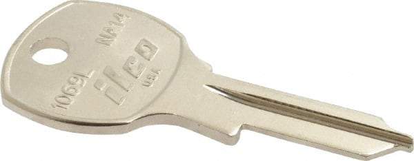 Made in USA - National Cabinet Key Blank - Nickel - A1 Tooling