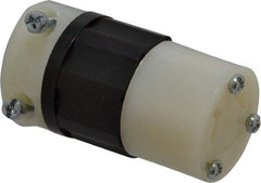 Leviton - 250 VAC, 15 Amp, L6-15R Configuration, Industrial Grade, Self Grounding Connector - 1 Phase, 2 Poles, 0.245 to 0.7 Inch Cord Diameter - A1 Tooling