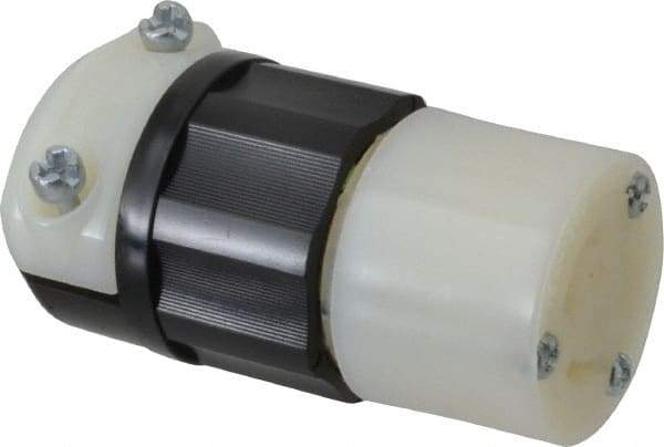 Leviton - 125 VAC, 15 Amp, L5-15R Configuration, Industrial Grade, Self Grounding Connector - 1 Phase, 2 Poles, 0.245 to 0.7 Inch Cord Diameter - A1 Tooling