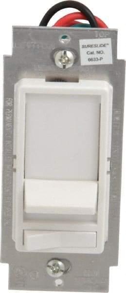 Leviton - 1 Pole, 120 VAC, 60 Hz, 600 Watt, Residential Grade, Rocker, Wall and Dimmer Light Switch - 1.73 Inch Wide x 4.13 Inch High, Incandescent - A1 Tooling