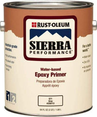 Rust-Oleum - 1 Gal Gray Water-Based Acrylic Enamel Primer - 215 to 320 Sq Ft Coverage, 3 gL Content, Quick Drying, Interior/Exterior - A1 Tooling