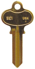 Made in USA - Key Blanks Type: Segal Material: Brass - A1 Tooling