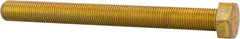 Made in North America - 1/2-20 UNF, 5" Length Under Head Hex Head Cap Screw - Fully Threaded, Grade 8 Alloy Steel, Zinc Yellow Dichromate Finish, 3/4" Hex - A1 Tooling