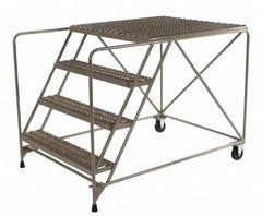 Ballymore - 30" 3 Step Platform - 800 Lb Capacity, 30" Platform Height, 30" Base Width x 72" Depth, Heavy-Duty Serrated Grating - A1 Tooling