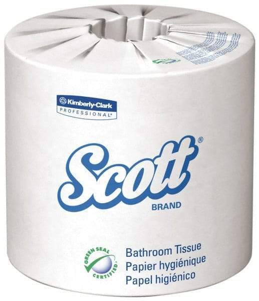 Scott - 2 Ply, 4 Inch Long x 4.1 Inch Wide, Standard Toilet Tissue Roll - 605 Sheets per Roll, 80 Rolls per Case, Recycled Fiber - A1 Tooling