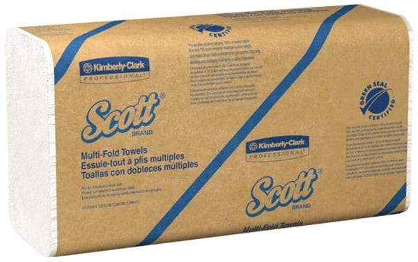 Scott - 1 Ply White Multi-Fold Paper Towels - 9-1/4" Wide - A1 Tooling