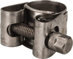 Mikalor - 3/4" Hose, 0.71" Wide x 0.04" Thick, T-Bolt Hose Clamp - 0.67 to 3/4" Diam, Stainless Steel - A1 Tooling