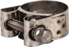 Mikalor - 1-1/4" Hose, 0.78" Wide x 0.04" Thick, T-Bolt Hose Clamp - 1.22 to 1.34" Diam, Stainless Steel - A1 Tooling