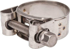 Mikalor - 1-1/2" Hose, 0.78" Wide x 0.04" Thick, T-Bolt Hose Clamp - 1.46 to 1.57" Diam, Stainless Steel - A1 Tooling