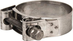 Mikalor - 2-1/16" Hose, 0.78" Wide x 0.04" Thick, T-Bolt Hose Clamp - 2 to 2.17" Diam, Stainless Steel - A1 Tooling