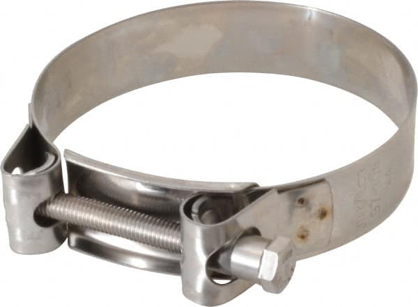 Mikalor - 4" Hose, 0.98" Wide x 0.04" Thick, T-Bolt Hose Clamp - 3.82 to 4.1" Diam, Stainless Steel - A1 Tooling