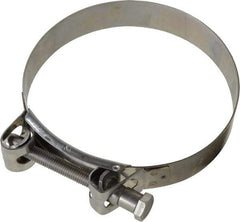 Mikalor - 5-1/4" Hose, 1.1" Wide x 0.051" Thick, T-Bolt Hose Clamp - 5.11 to 5.51" Diam, Stainless Steel - A1 Tooling