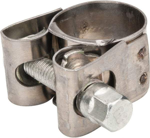 Mikalor - 13/16" Hose, 0.71" Wide x 0.04" Thick, T-Bolt Hose Clamp - 3/4 to 0.83" Diam, Stainless Steel Band, Housing & Zinc Plated Screw - A1 Tooling