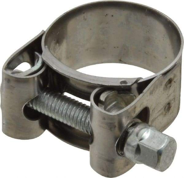 Mikalor - 1-1/8" Hose, 0.71" Wide x 0.04" Thick, T-Bolt Hose Clamp - 1.06 to 1.14" Diam, Stainless Steel Band, Housing & Zinc Plated Screw - A1 Tooling