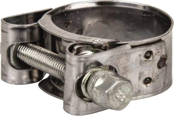 Mikalor - 1-1/2" Hose, 0.78" Wide x 0.04" Thick, T-Bolt Hose Clamp - 1.46 to 1.57" Diam, Stainless Steel Band, Housing & Zinc Plated Screw - A1 Tooling