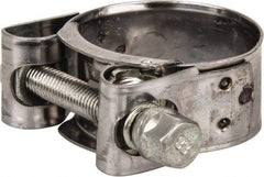 Mikalor - 1-13/32" Hose, 0.78" Wide x 0.04" Thick, T-Bolt Hose Clamp - 1.34 to 1.46" Diam, Stainless Steel Band, Housing & Zinc Plated Screw - A1 Tooling