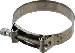 Mikalor - 4-1/4" Hose, 0.98" Wide x 0.04" Thick, T-Bolt Hose Clamp - 4.1 to 4.41" Diam, Stainless Steel Band, Housing & Zinc Plated Screw - A1 Tooling