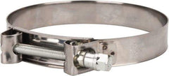 Mikalor - 6" Hose, 1.1" Wide x 0.051" Thick, T-Bolt Hose Clamp - 5.91 to 6.38" Diam, Stainless Steel Band, Housing & Zinc Plated Screw - A1 Tooling