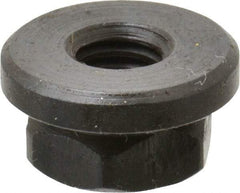 Gibraltar - 5/16-18, 3/4" Flange Diam, 3/8" High, 9/16" Across Flats, Flange Nut - Grade 12L14 Steel, Black Oxide Finish, 1/8" Flange Height, TCMAI - A1 Tooling