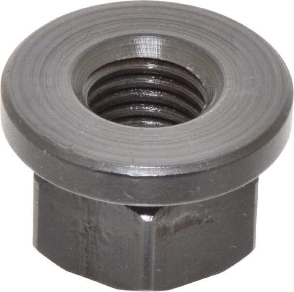 Gibraltar - 3/4-10, 1-5/8" Flange Diam, 1" High, 1-1/4" Across Flats, Flange Nut - Grade 12L14 Steel, Black Oxide Finish, 1/4" Flange Height, TCMAI - A1 Tooling